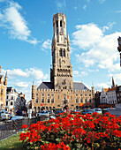 Belfort Tower. Market Square (Markt). Brugge. Belgium
