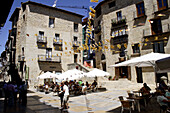 Main Square, Valderrobres. Matarraña, Teruel province, Aragón, Spain
