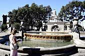 Fountain, Plaça de Catalunya, Barcelona, Spain