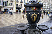 Fountain at Rambla de Canaletes. Barcelona. Spain