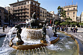 Plaza de la Virgen. Valencia. Spanien