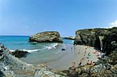 As Catedrais beach, Ribadeo. Lugo province, Galicia, Spain
