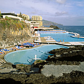 Swimming pools at Lido, Funchal. Madeira, Portugal
