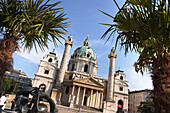 Karlskirche am Karlsplatz, Wien, Österreich