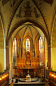 Innenansicht des Schleswiger Doms St. Petri mit dem Brüggemann Altar oder Bordesholmer Altar, Schleswig, Schleswig Holstein, Deutschland, Europa