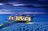 Europe, Germany, Mecklenburg-Western Pomerania, isle of Rügen, sellin Seaside Resort, view of the Seebrücke