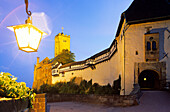 Europe, Germany, Thuringia, Eisenach, view of Wartburg Castle, in 1522 Martin Luther translated the bible into german