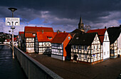 Europe, Germany, Hesse, Rotenburg an der Fulda, half-timbered houses