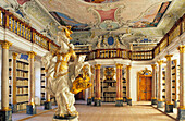 Europe, Germany, Bavaria, Ottobeuren, Ottobeuren Abbey Library