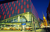 Concert hall in the evening, Dortmund, North Rhine-Westphalia, Germany