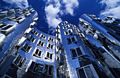 Gehry Buildings, Neuer Zollhof, Media Harbor, Dusseldorf, North Rhine-Westphalia, Germany