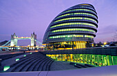 Europa, Grossbritannien, England, London, City Hall of London am Südufer der Themse im Stadtteil Southwark
