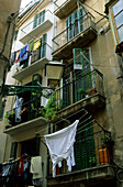Europe, Spain, Majorca, Palma, historic center, balcony