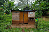 Restrooms, toilets near Aqua Azul, Chiapas, Mexico