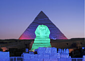 Night show at Sphinx, Egypt