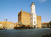 Town Hall at the Market Square in Sandomierz of Poland
