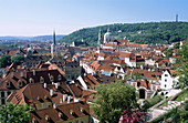 Mala Strana seen from the castle. Prague. Czech republic.