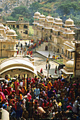 Festival. Galta Temple. Jaipur. Rajasthan. India.