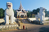 Mandalay Hill entrance. Mandalay, Myanmar