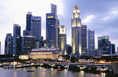 Central business district. Skyline. Singapore.