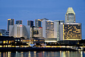 Marina District skyline. Singapore