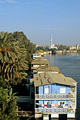 Houseboats on the Nile. Cairo. Egypt