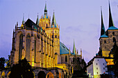 Dom (cathedral), Erfurt. Thuringia, Germany
