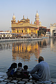 Golden Temple, Sikh religion, people. Amritsar. Punjab. India.