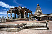 Thanjavur Mandapa of Nandi. Brihadeshvara Temple, Thanjavur. Tamil Nadu, India