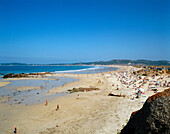 La Lanzada beach. O Grove. Pontevedra province. Galicia. Spain