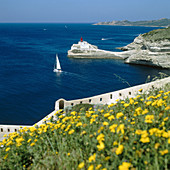 La Madonetta lighthouse, Bonifacio. Corsica, France