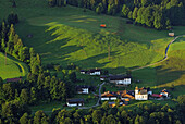 High angle view of Wamberg near Garmisch-Partenkirchen, Bavaria, Germany