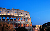 Colosseum in the evening, Arch of Constantine in backgorund, Rome, Italy