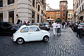 Traffic on Piazza de Rotonda, Rome, Italy
