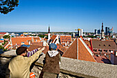 View over the old town of Tallinn, Estonia, Europe