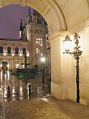 Innenhof, Rathaus, Hansestadt Hamburg, Deutschland