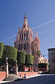 San Miguel de Allende City. La Parroquia Church. Mexico