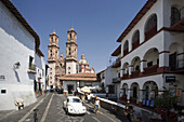 Taxco City. Santa Prisca church. Mexico
