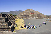 Ruins of Teotihuacan. The Moon Piramid. Mexico