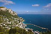 Marina Grande from Monte(mount) San Michele. Capri. Italy.