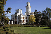 Czech Republic. South Bohemia. Hluboka Castle and garden.