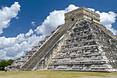Mexico; Yucatan; Quintana Roo; Mayan Ruins at Chichen Itza, the Castle.