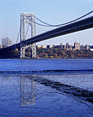 George Washington Bridge, Hudson River, Manhattan, NYC, USA