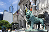 ART INSTITUTE, MICHIGAN AVENUE, CHICAGO, ILLINOIS, USA