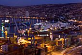 CONTAINER PORT, VALPARAISO BAY, CHILE