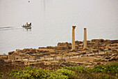 Ruins of the ancient city of Tharros. Sinis peninsula, Sardinia. Italy