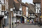 Worcester, Friar Street, half-timbered buildings, . Worcestershire, the Midlands, UK