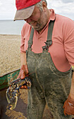 Fishing Boat landing catch at Weybourne Norfolk