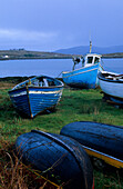 Europe, Great Britain, Ireland, Co. Galway, Connemara, boats in Dog's Bay