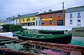 Fischerdorf Portmagee mit Boote, County Kerry, Irland, Europa